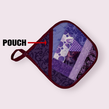 Handmade Reversible Pot Holder with Pocket - Unicorn Fart Productions